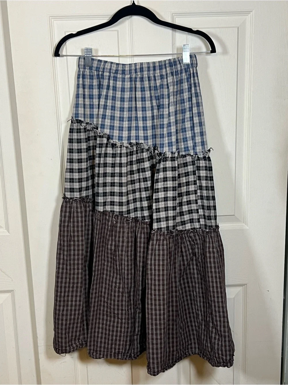 Daisy St Lula Patchwork Maxi Skirt | Urban Outfitters | Free People Style medium - Picture 4 of 7